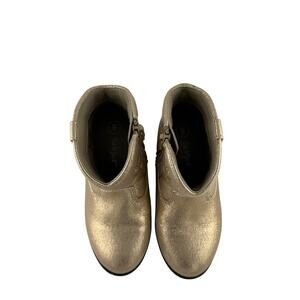 Toddler Girls Cat & Jack Addie Shimmer Zipper Western Boots - Gold